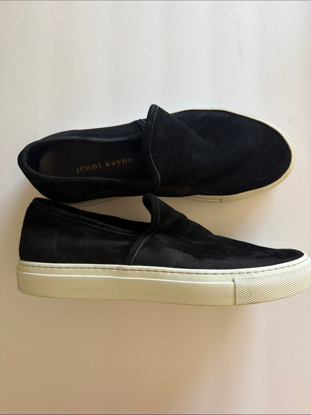 Jenni Kayne suede slip on sneakers black women’s 38